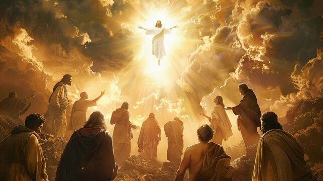 The Ascension — Christ enthroned above the earth